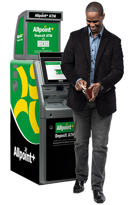 Man using Allpoint ATM